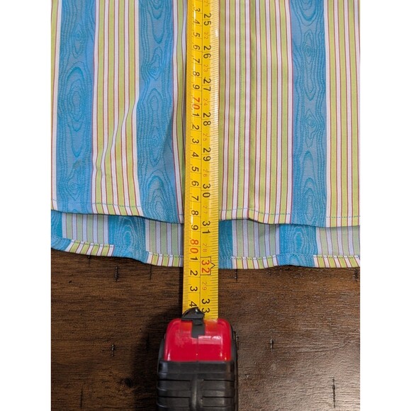 Robert Graham Vertical Striped Long Sleeve Button Up Shirt Large Flip Cuff - Picture 3 of 11